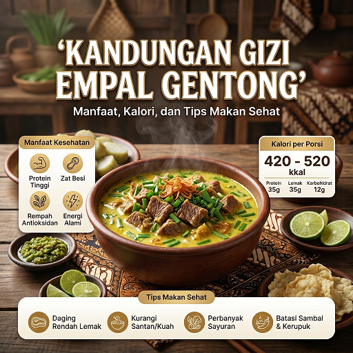 Kandungan Gizi Empal Gentong: Manfaat, Kalori, dan Tips Makan Sehat