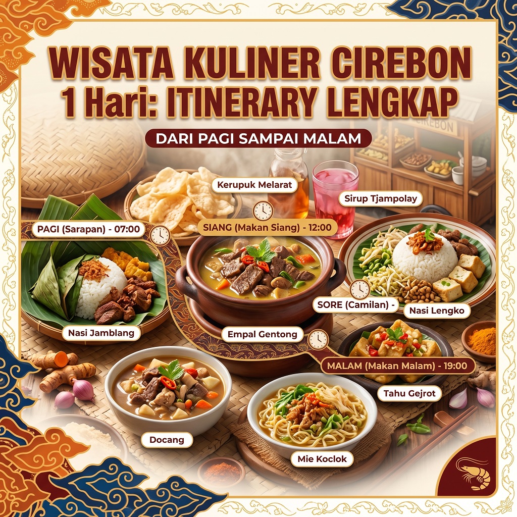 Wisata Kuliner Cirebon 1 Hari: Itinerary Lengkap dari Pagi sampai Malam